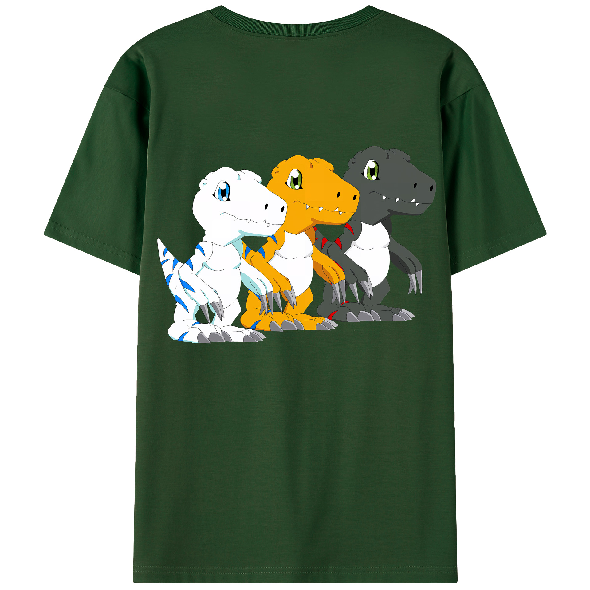 （画像用） Digimon デジタルモンスター/デジモン 綿100％半袖Tシャツ（背面プリント）